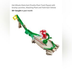 Hot Wheels Mario Kart Piranha Plant Track Playset